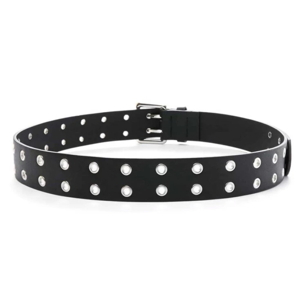 Eyelet Faux Leather Belt - Picture 3 of 7